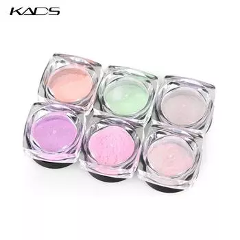 KADS блестящая пудра для ногтей, зеркальный блестящий хромированный пигмент для дизайна ногтей, сделай сам, блестит, телесная серия, пудра, пыльно-розовые кончики ногтей, украшение 1g