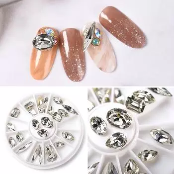 KADS дизайн ногтей со стразами, украшения для ногтей, блестящие стразы, аксессуары для ногтей, дизайн ногтей