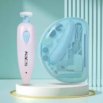 KADS фреза для ногтей, триммер для ногтей, полировщик, синий, 8 шт., сверла для ногтей, машинка для стрижки ногтей, маникюрный набор, инструменты для ухода за ногтями