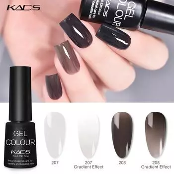 KADS Гель-лак для ногтей УФ-лак Прозрачный черный, белый цвет Гель-лак для дизайна ногтей Маникюрный лак