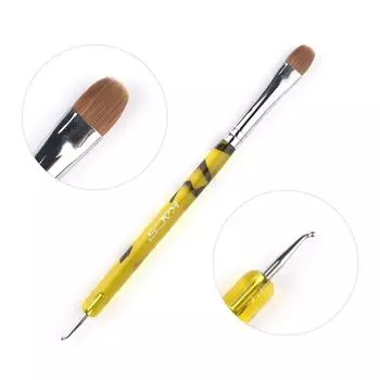 KADS Kolinsky кисть для французского дизайна ногтей, двойной конец, точечная ручка для дизайна ногтей, лайнер, цветочный рисунок, живопись, дизайн, маникюрный инструмент