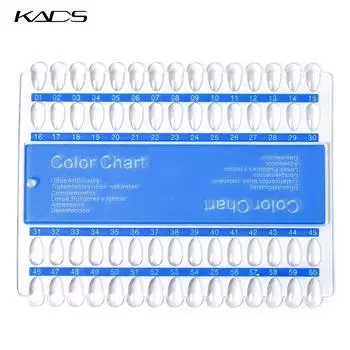 KADS Nail Art 60 Советы Цветовая таблица Дисплей Сетки Практика Колесо для макияжа Накладные ногти Дисплей Советы Дизайн инструментов