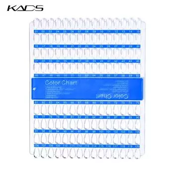 KADS Nail Art Цветная диаграмма Дисплей 120 Советов Стойка для палитры лака Стенд DIY Накладные ногти Дисплей для дисплея лака для ногтей