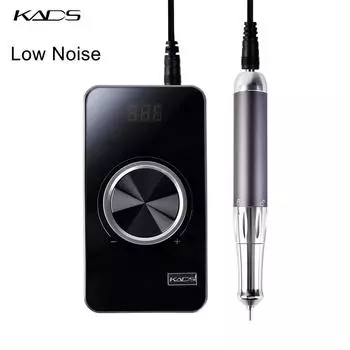 KADS Профессиональная перезаряжаемая дрель для ногтей 35000 об/мин, малошумная машина для маникюра и педикюра, машина для удаления геля для ногтей