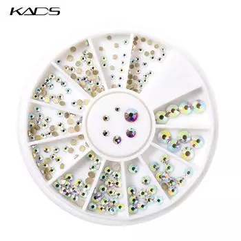 KADS смешанные размеры, красивые хрустальные стразы для ногтей, украшения для ногтей, сделай сам, стразы с плоской задней частью для дизайна ногтей