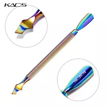 KADS Толкатель для кутикулы ногтей Нержавеющая сталь УФ-гель для удаления кутикулы Большой размер Толкатель омертвевшей кожи Инструмент для маникюра для дизайна ногтей