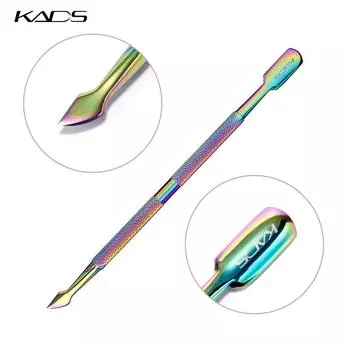 KADS Толкатель для кутикулы ногтей Нержавеющая сталь Двусторонний УФ-гель для удаления кутикулы Symphony Толкатель омертвевшей кожи Инструменты для маникюра