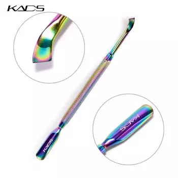 KADS Толкатель для кутикулы ногтей Нержавеющая сталь УФ-гель для удаления кутикулы в форме Толкатель для омертвевшей кожи Nail Art Маникюрный инструмент Инструменты для ногтей