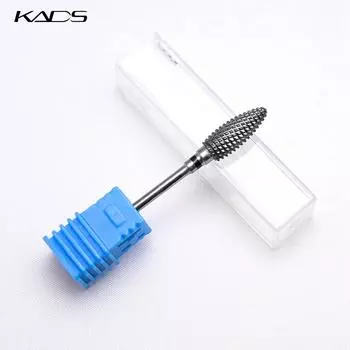 KADS твердосплавные сверла для ногтей, электрическая маникюрная машина, вольфрамовые фрезы для ногтей, маникюрные инструменты для сверл для ногтей