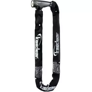 Kaedear Bike Lock Chain Lock Key Length 1000mm Number Square 6mm Heavy Duty Cylinder Anti-Theft Key Lost Reproduction Service KDR-LK1-1000-BK (1000mm,