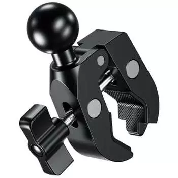 Kaedear Bike Smartphone Holder Vise Mount 12.7mm to 50.8mm Mount Aluminum Clamp Ball Mount KDR-R23A (1 inch ball)