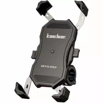 Kaedear Motorcycle Smartphone Holder Motorcycle Smartphone Holder Mobile Holder Vibration Absorption Mount Compatible Smartphone Stand Aluminum Mount