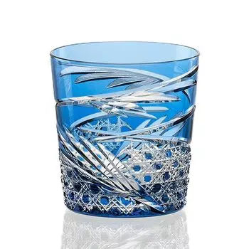 (Kagami Crystal/Glass) Kiriko Rock Glass (Mai) (T577-2944-CCB)