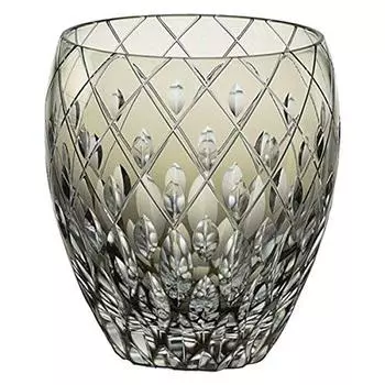 Kagami Crystal Rocks Glass Distant Thunder Blue Ink 300cc Edo Kiriko Traditional Craftsman Hideaki Shinozaki T682-2641BLK