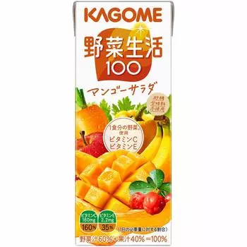 Kagome Yasai Seikatsu 100 Салат из манго 200 мл x 24 шт. x 2 коробки по 48 шт.