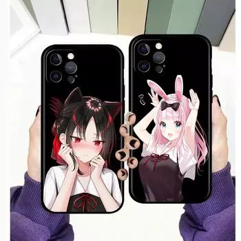 Kaguya sama Love is War аниме чехол для телефона iPhone 11 12 13 14 Pro Max 7 8 Plus SE X XR XS Роскошный чехол Fujiwara мягкий чехол iPhone XR