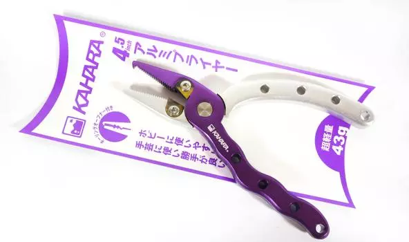 Kahara Алюминиевые плоскогубцы с раздельным кольцом Легкая игра 43 грамма 4,5-дюймовый виноград (7453)