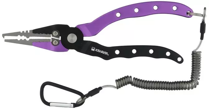 KAHARA JAPAN KAHARA JAPAN дюймовые Сверхпрочные алюминиевые плоскогубцы 6.5 Черный/Фиолетовый