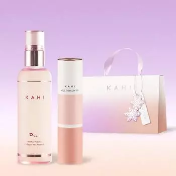 KAHI Мульти-бальзам CV 9 г + бесплатная ампула-спрей 120 мл – Премиальный набор для ухода за кожей с икрой