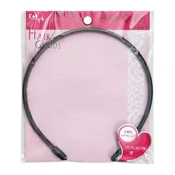 kai brand hair goods spring type headband black ha3015