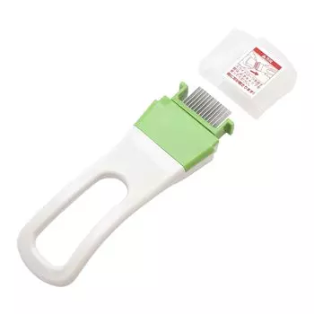 Kai Brand KAI Серый волос Резак для лука-порея Слайсер Хранение Удобный колпачок в комплекте KAI KITCHEN Сделано в Японии DH8176 белый