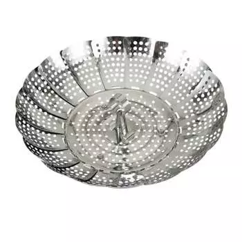 Kai Brand KAI Stainless Steel Free Size Steamer for 18-24cm Dishwasher Safe KAI KITCHEN Made in Japan DH8069