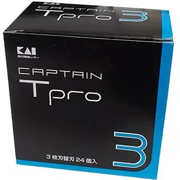 Kai Captain Tea Pro Replacement Blades Replacement Blades 24 Pieces 3-Blade