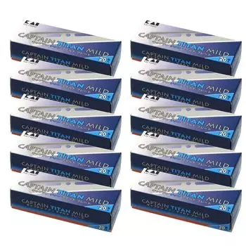 Kai Captain Titanium Mild Razor Blades 20 blades x 10 packs (Commercial Grade),