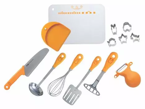 KAI Cooker Little Chef Club Set Box Сделано в Японии FG5009 оранжевый