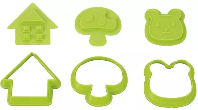 KAI COOKPAD Cookie Chocolate Easy and Beautiful to Make Mold, Mushroom, Bear, DL-8006