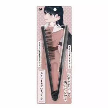 Kai Corporation EMO Straight Blow Brush Щетка для завивки волос Алюминиевая пластина Фен для волос Форма локонов Боковая расческа Утюжок для волос Blow KQ3186