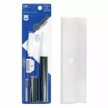 Kai Corporation Kai Corporation Триммер для бровей с расческой, простой футляр, набор Триммер для бровей с расческой, 1 набор, 1 шт. Жених! (х 1) белый