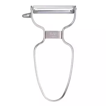 Kai Corporation KAI Easy to hold handle shape Stainless steel peeler Peeler with potato bud remover Dishwasher safe KAI KITCHEN Silver DH8009