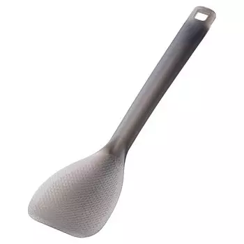 Kai Corporation KAI Ingredients Embossed Spoon Spatula Serving Convenient Molded Gray Dishwasher Safe KAI KITCHEN Made in Japan DH8097 Non-stick