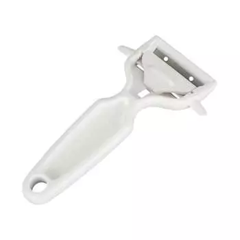 Kai Corporation KAI Peeler, Julienne Switchable Peeler, Peeler, Julienne Potato with Sprout Remover, Dishwasher Safe, KAI KITCHEN White, Made in Japan