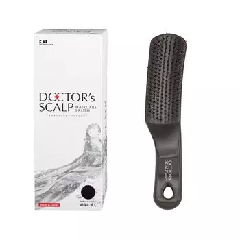 KAI Hair Brush Scalp Care Brush Короткая щетка для ухода за кожей головы KQ1602 Doctor s чёрный