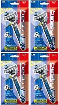 Kai KAI Besty EX swinging 6 disposable razor x 4 pieces [Bulk purchase] (besty EX) head, pieces, men s