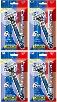 Kai KAI Besty EX swinging 6 disposable razor x 4 pieces [Bulk purchase] (besty EX) head, pieces, men s
