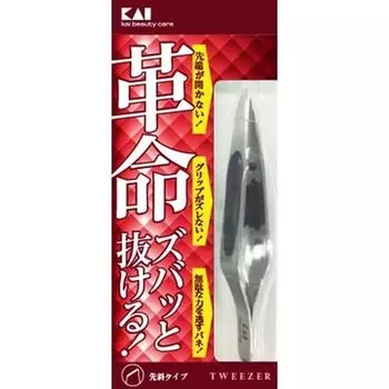Kai KAI Revolutionary Catcher Tweezers Slanted Tip for Tweezers Cocoon KQ3096 No-slip