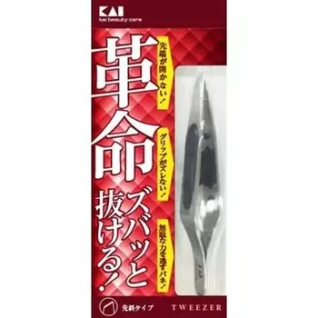 Kai KAI Revolutionary Catcher Tweezers Slanted Tip for Tweezers No-slip Cocoon KQ3096