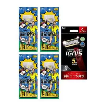 Kai KAI Shin Hair Razor Set 4 шт. IGNIS 3 шт. Бритва мужская