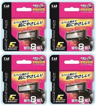 Kai Leather 5 лезвий 8 сменных лезвий x 4 шт. [Оптовая закупка]