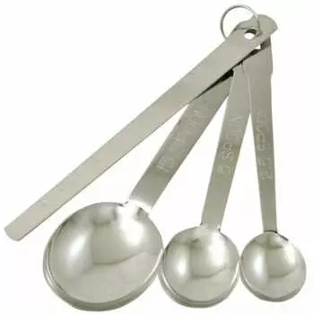 KAI Measuring Spoon Set Wellness Stainless Steel Made in Japan DH6508