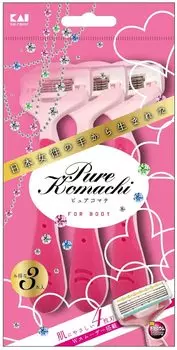 Kai Pure Komachi razor for unwanted hair 3P