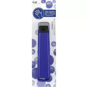 KAI Standard Selection Nail Clipper L Straight Blade Made in Japan Foot HL0603 синий