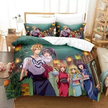 Kaichou wa Maid-sama Bedding Set Duvet Cover Bed Set Quilt Cover Pillowcase Comforter king Queen Size Boys Adult Home Textile EU Twin 135x200cm