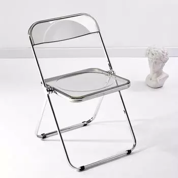 KAIHAOWIN Pipe Прозрачный складной прозрачный складной складной конференц-стол обеденный офисный стол экономящий место стул, стул, стул, стул, стильный,