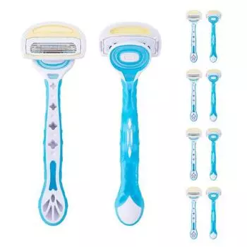 Kaijirushi Aquafit 9pcs+1 Razor Women s Razor Women s Razor T-shaped Disposable