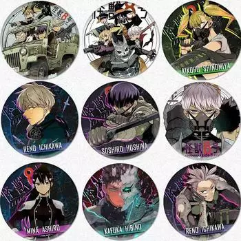 Значки Kaiju No.8, аниме-брошь, коллекционное украшение.