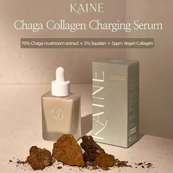 KAINE Chaga Collagen Charging Serum 30 мл / Экстракт гриба 69% + Растворимый коллаген Chaga Serum 30ml